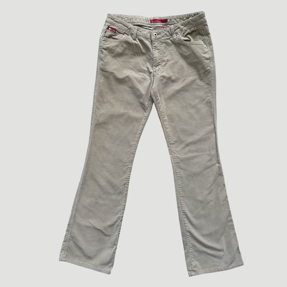 Southpole Corduroy Bootcut Pants Womens Size‎ 11 Tan Beige Y2K Streetwear Skater